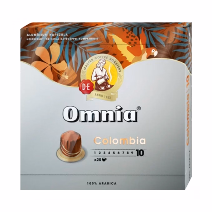 Kávékapszula DOUWE EGBERTS Omnia Nespresso Espresso Columbia 20 kapszula/doboz