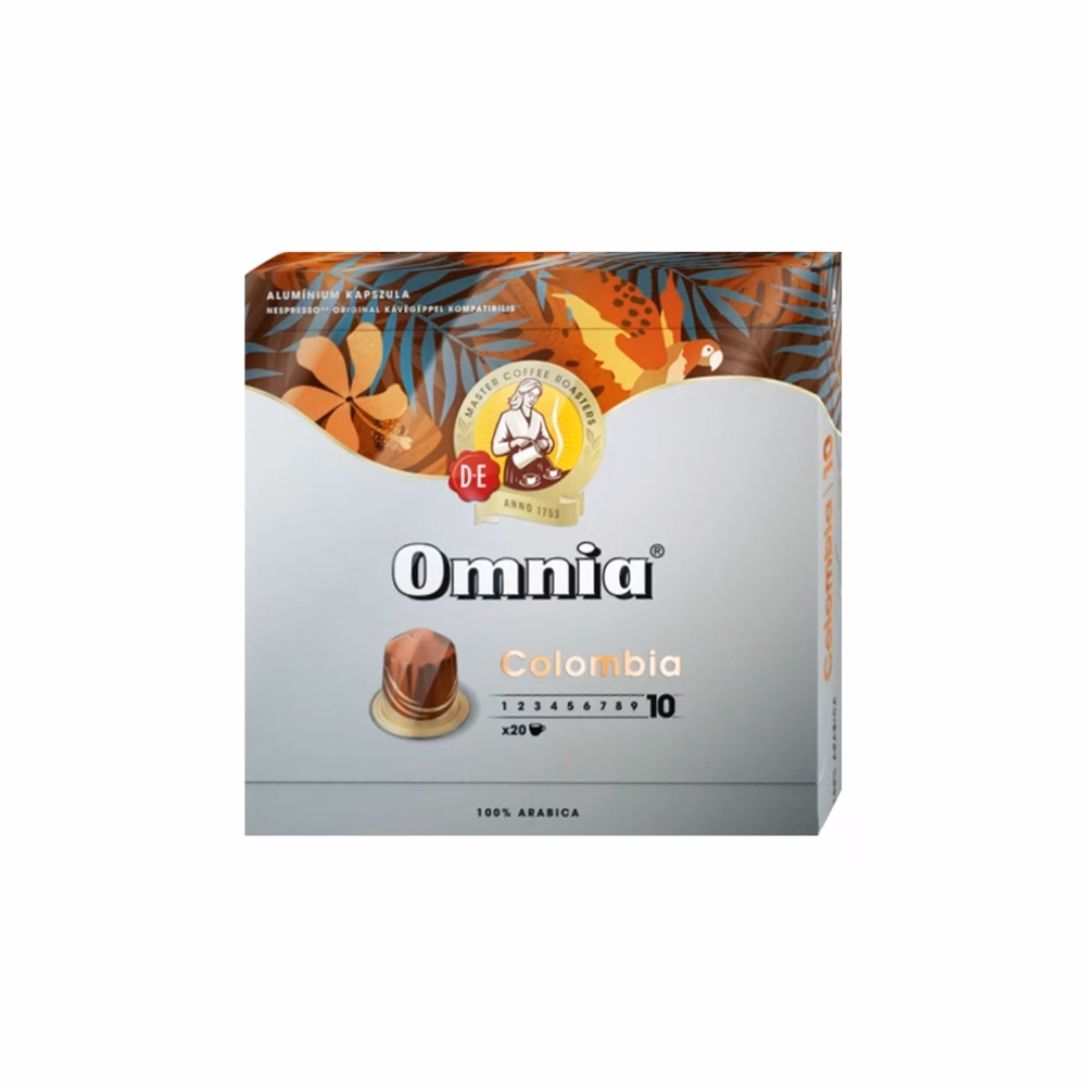 Kávékapszula DOUWE EGBERTS Omnia Nespresso Espresso Columbia 20 kapszula/doboz