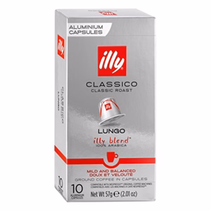 Kávékapszula ILLY Nespresso Lungo Classic 10 kapszula/doboz