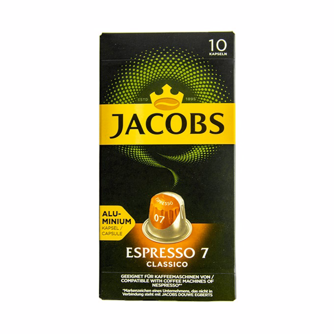 Kávékapszula JACOBS Nespresso Espresso 7 Classico 52 g 10 darab/doboz