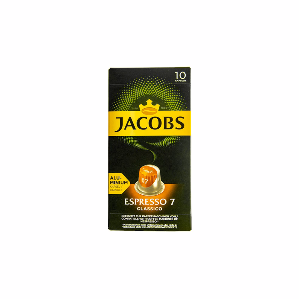 Kávékapszula JACOBS Nespresso Espresso 7 Classico 52 g 10 darab/doboz