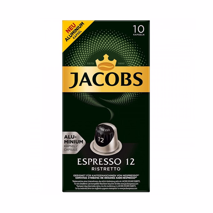 Kávékapszula JACOBS Nespresso Espresso Ristretto 52 g