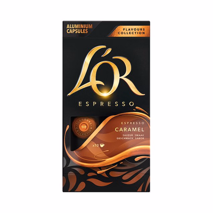 Kávékapszula L`OR Caramell Nespresso kompatibilis 10 kapszula/doboz