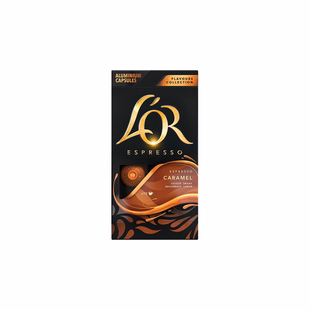 Kávékapszula L`OR Caramell Nespresso kompatibilis 10 kapszula/doboz