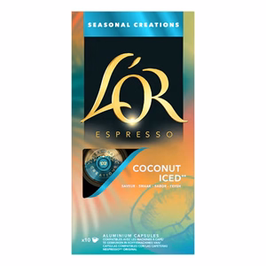 Kávékapszula L`OR Coconut iced Nespresso kompatibilis 10 kapszula/doboz