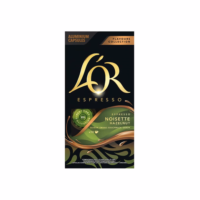 Kávékapszula L`OR Mogyorós Nespresso kompatibilis 10 kapszula/doboz