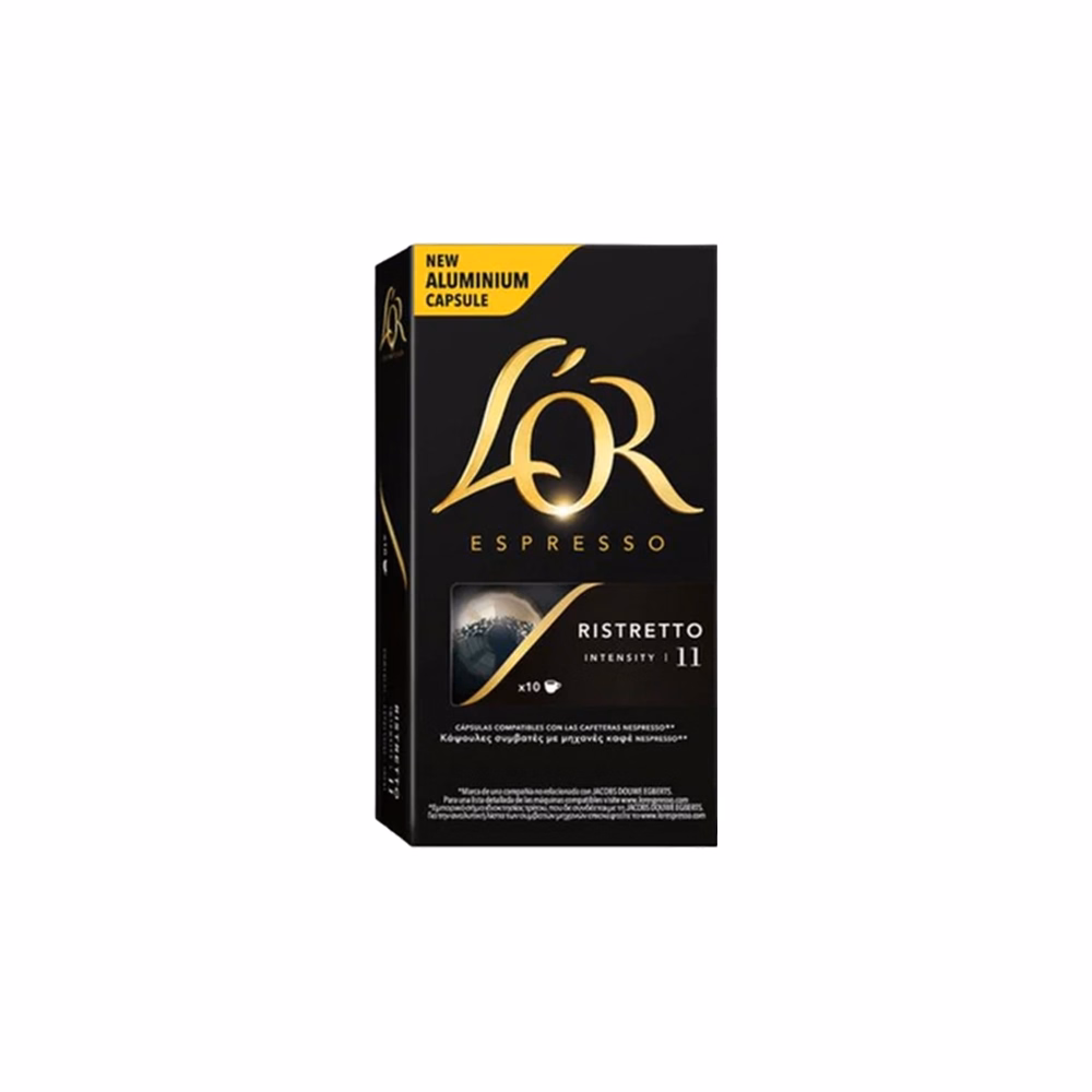 Kávékapszula L`OR Ristretto Nespresso kompatibilis 10 kapszula/doboz