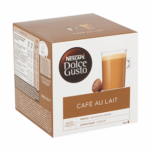 Kávékapszula NESCAFE Dolce Gusto Café au Lait 16 kapszula/doboz Kávékapszula NESCAFE Dolce Gusto Café au Lait 16 kapszula/doboz
