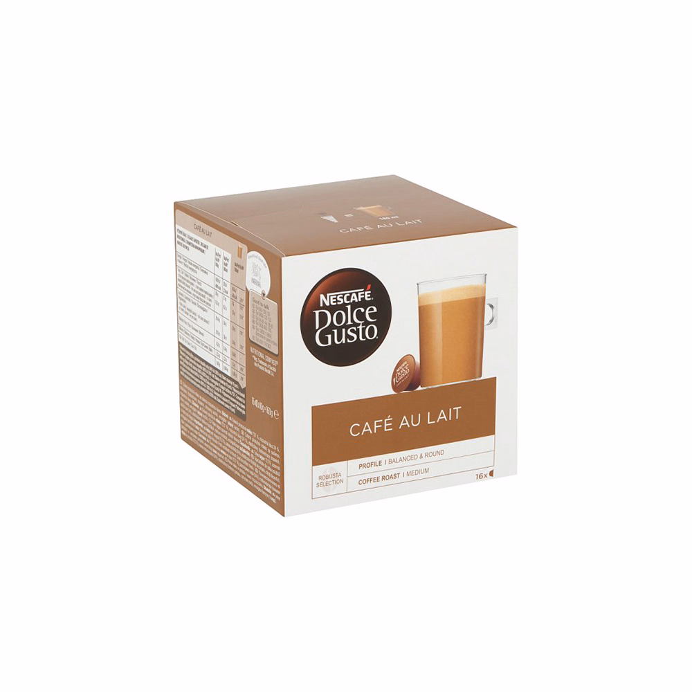 Kávékapszula NESCAFE Dolce Gusto Café au Lait 16 kapszula/doboz Kávékapszula NESCAFE Dolce Gusto Café au Lait 16 kapszula/doboz