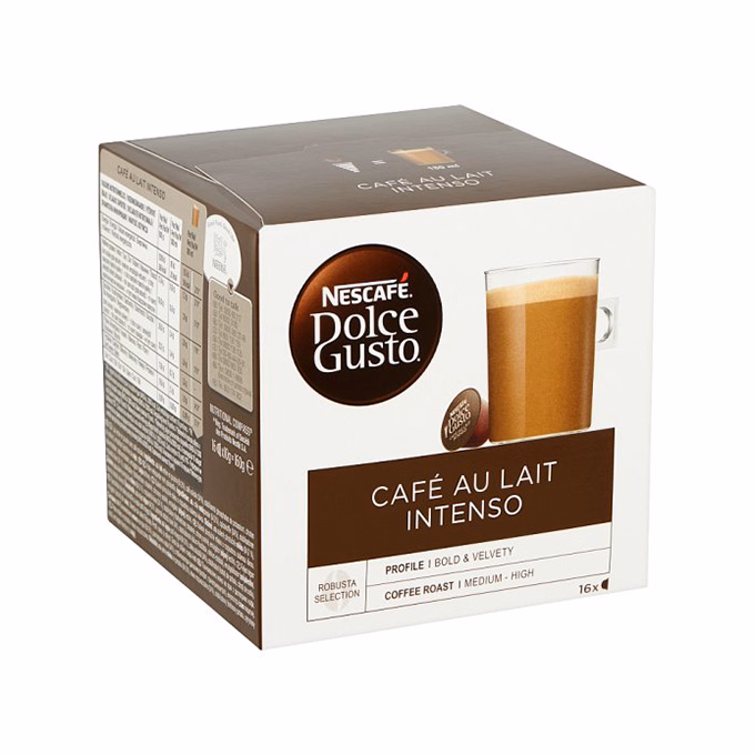 Kávékapszula NESCAFE Dolce Gusto Café au Lait Intenso 16 kapszula/doboz