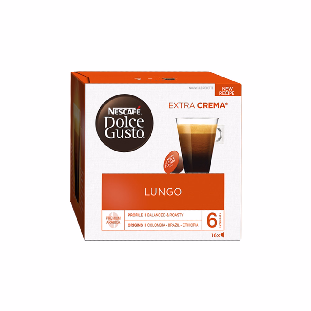 Kávékapszula NESCAFE Dolce Gusto Caffé Lungo 16 kapszula/doboz