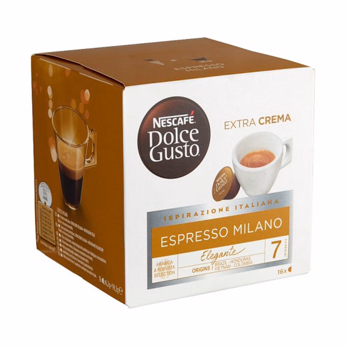 Kávékapszula NESCAFÉ Dolce Gusto Espresso Milano 16 kapszula/doboz