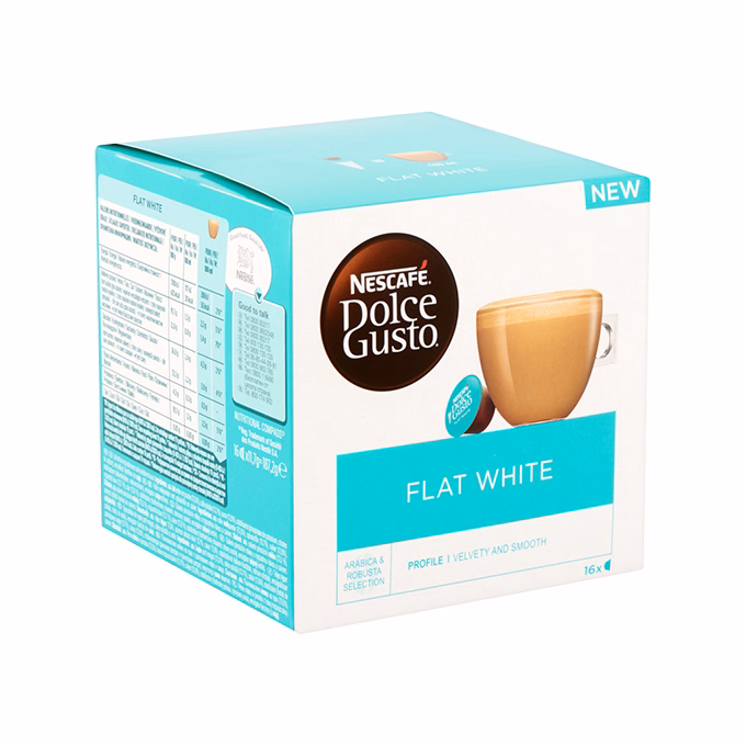 Kávékapszula NESCAFE Dolce Gusto Flat white 16 kapszula/doboz