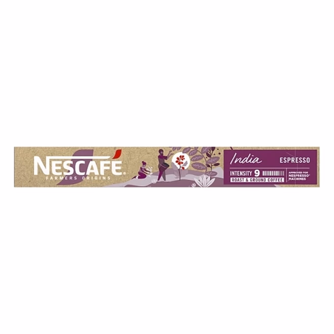 Kávékapszula NESCAFE Farmers origins India espresso intensity9 10 kapszula/doboz