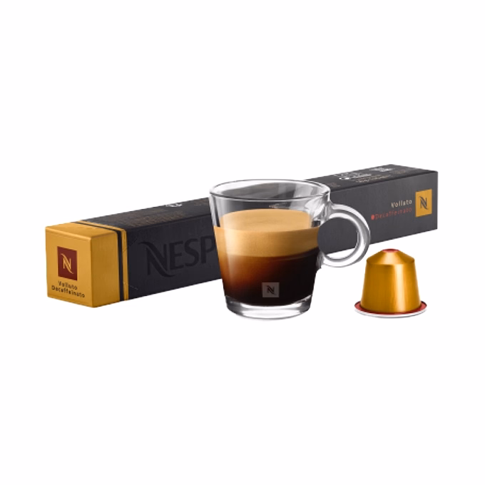 Kávékapszula NESPRESSO Original Volluto Decaffeinato koffeinmentes 10 darabos