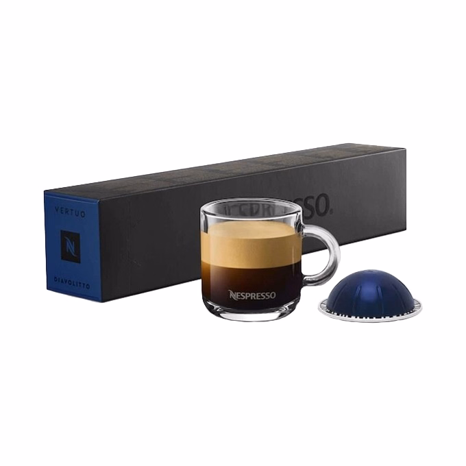 Kávékapszula NESPRESSO Vertuo Espresso Diavolitto 10 darabos