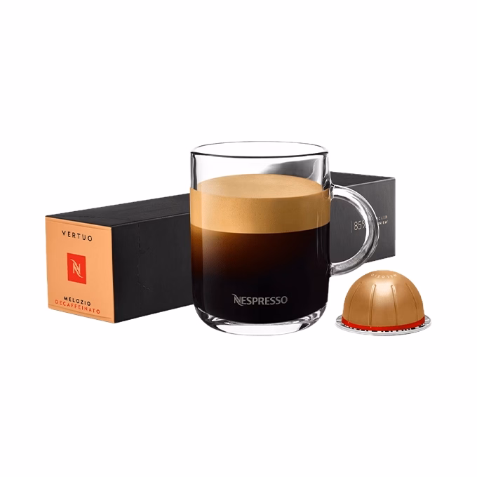 Kávékapszula NESPRESSO Vertuo Melozio Decaffeinato koffeinmentes 10 darabos