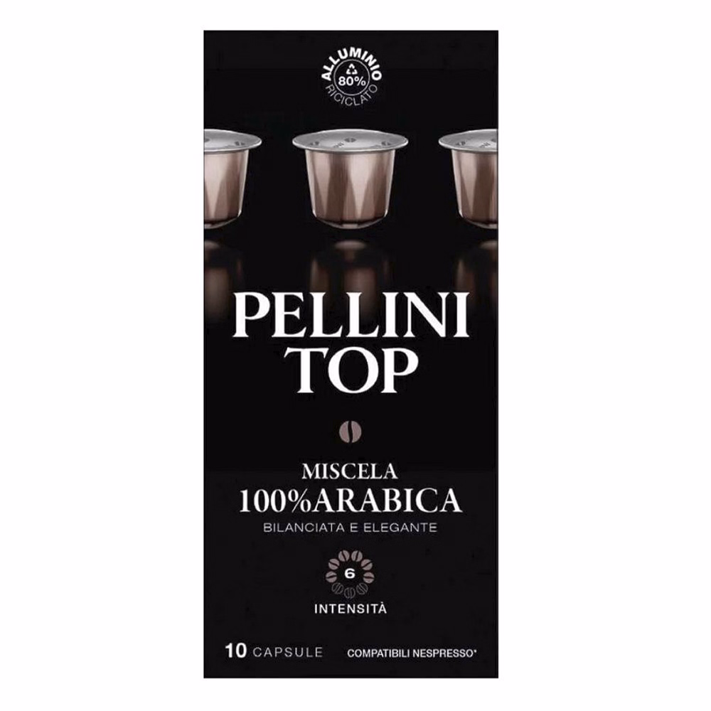 Kávékapszula PELLINI Top Nespresso Alu (10 x 5,5 gr) 55 g