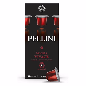 Kávékapszula PELLINI Vivace Nespresso Alu koffeinmentes (10 x 5,5 gr) 55 g