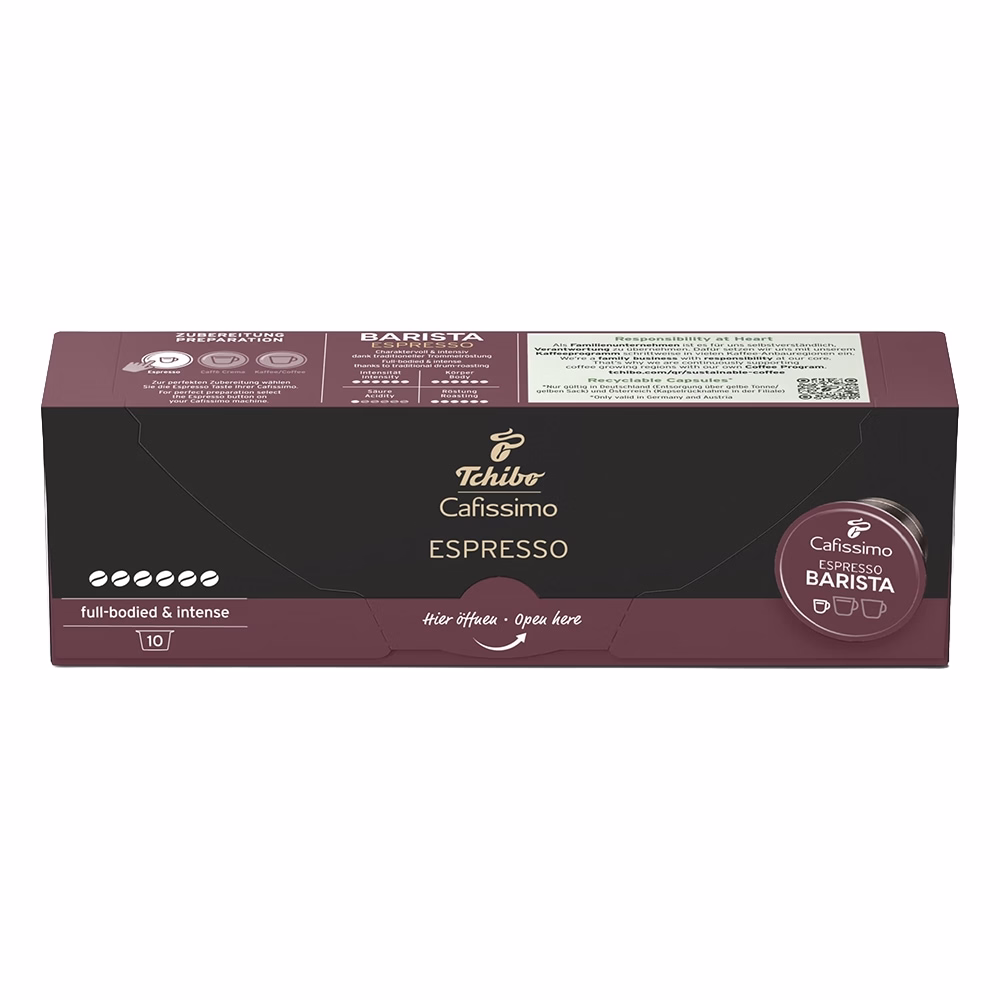 Kávékapszula TCHIBO Cafissimo Barista Espresso 10 kapszula/doboz