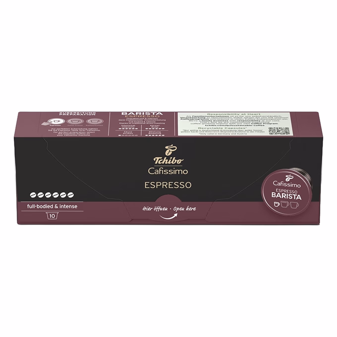 Kávékapszula TCHIBO Cafissimo Barista Espresso 10 kapszula/doboz