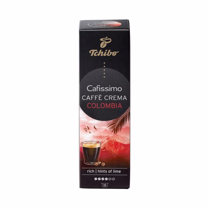 Kávékapszula TCHIBO Cafissimo Caffé Crema Barista Columbia 10 kapszula/doboz