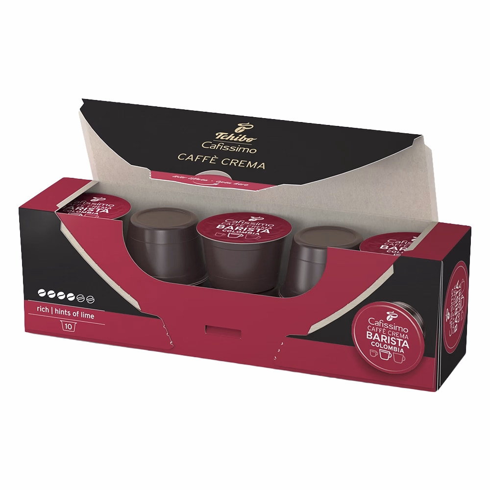 Kávékapszula TCHIBO Cafissimo Caffé Crema Barista Columbia 10 kapszula/doboz