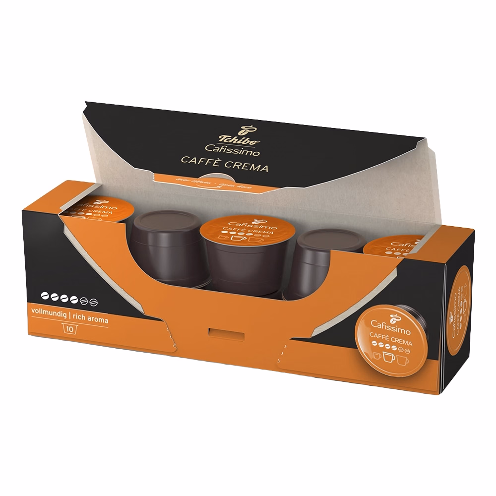 Kávékapszula TCHIBO Cafissimo Caffé Crema Rich Aroma 10 kapszula/doboz