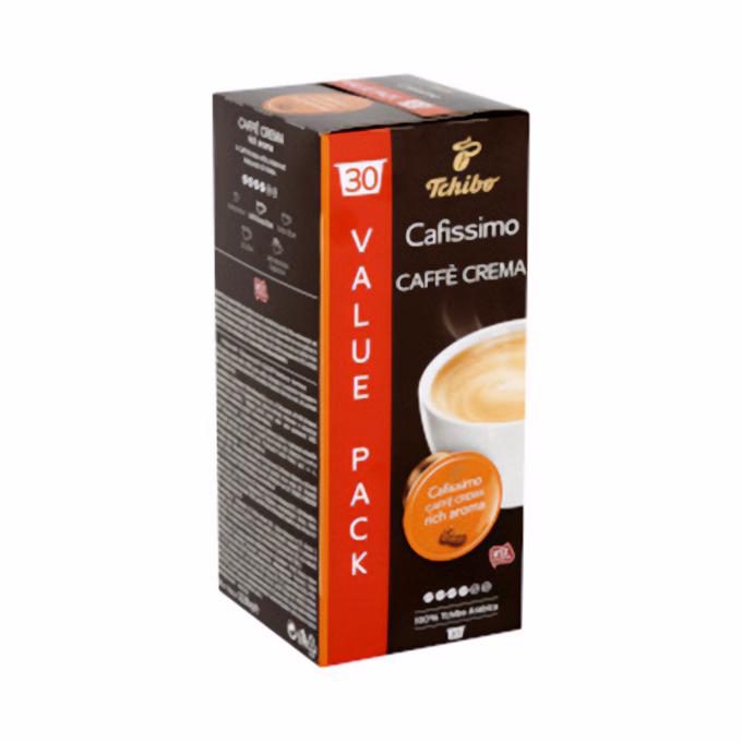 Kávékapszula TCHIBO Cafissimo Caffé Crema Rich Aroma 30 kapszula/doboz