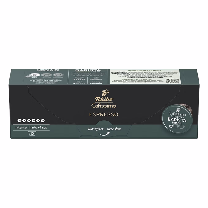 Kávékapszula TCHIBO Cafissimo Espresso Barista Brazil 10 kapszula/doboz