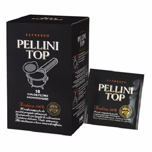 Kávépárna PELLINI Top 100% arabica E.S.E. Pod (18 x 7 gr) 125 g