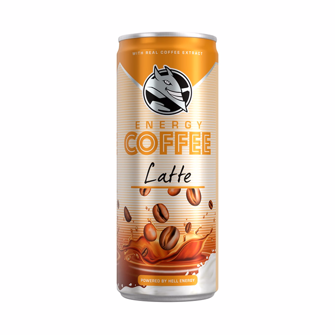 Kávés tej HELL Energy Coffee Latte 250ml