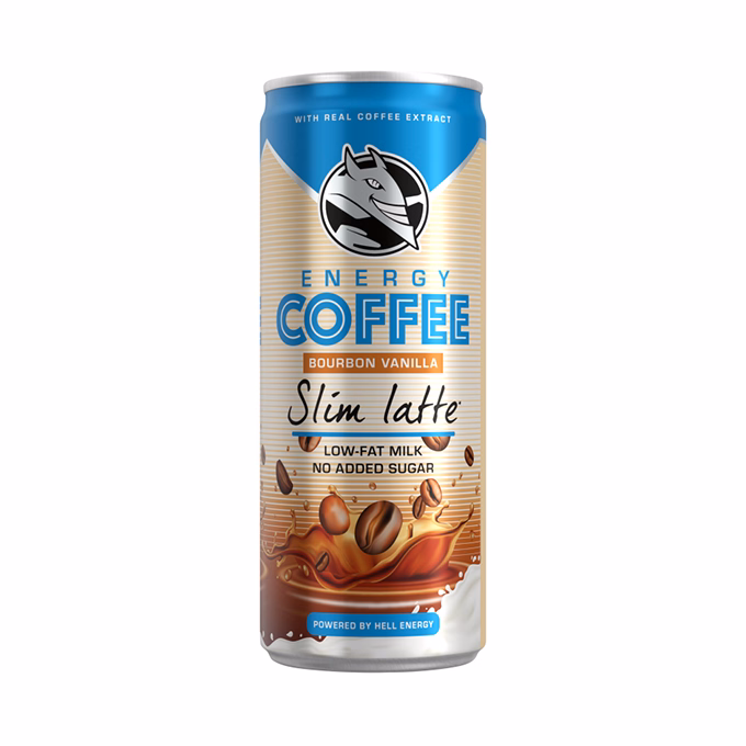 Kávés tej HELL Energy Coffee Slim Latte 250ml Kávés tej HELL Energy Coffee Slim Latte 250ml