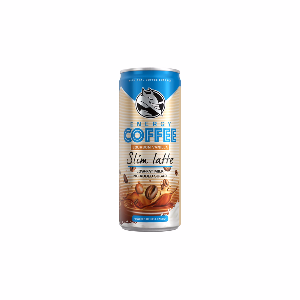 Kávés tej HELL Energy Coffee Slim Latte 250ml Kávés tej HELL Energy Coffee Slim Latte 250ml