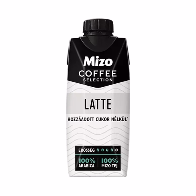 Kávés tej MIZO Coffe Selection Latte hozzáadott cukor nélkül UHT 0,25L