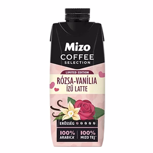Kávés tej MIZO Coffe Selection Rózsa-vanília UHT 0,25L