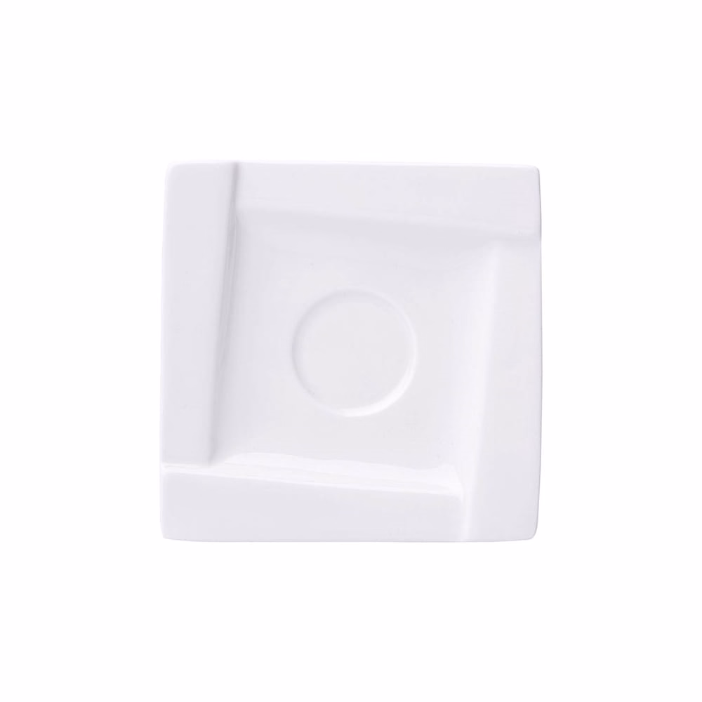 Kávéscsésze alj AMBITION Kubiko fehér 11,5 cm 6 darabos