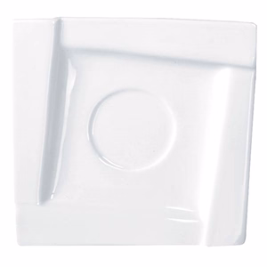 Kávéscsésze alj AMBITION Kubiko fehér 14 cm 6 darabos