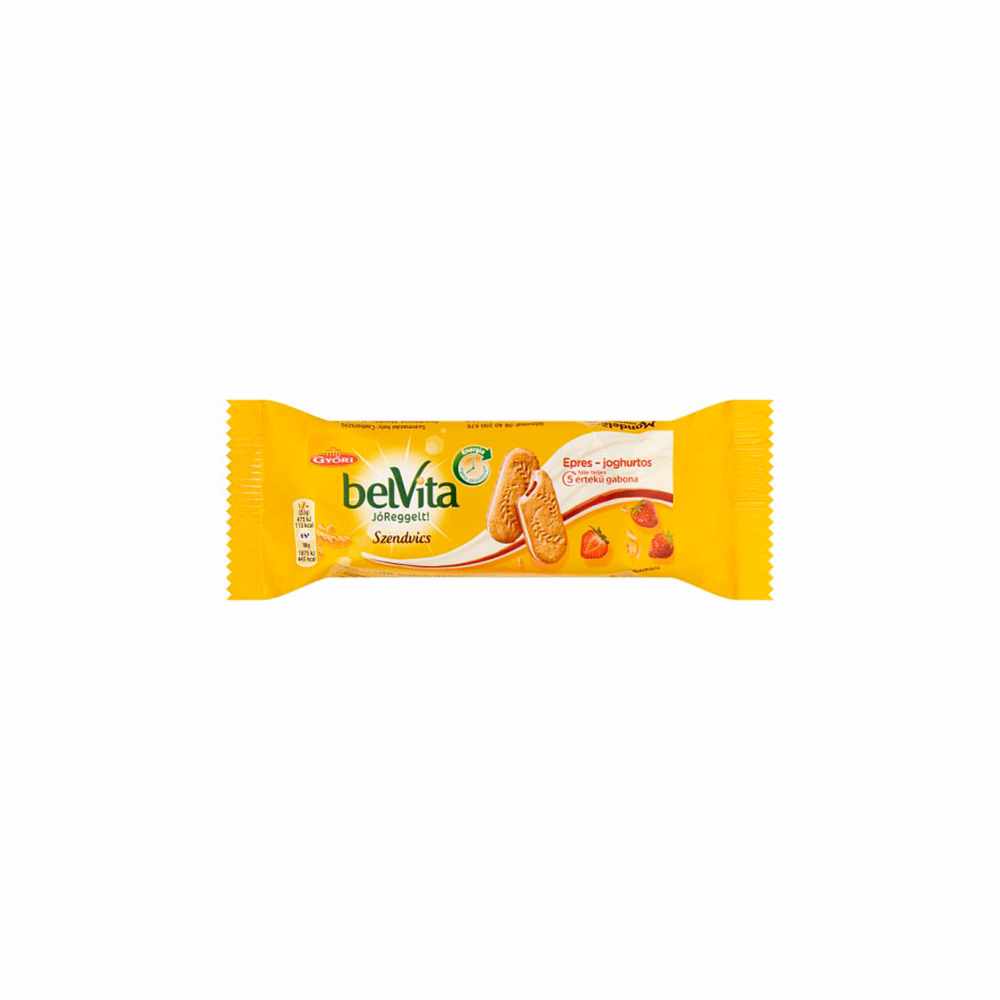 Keksz BELVITA Jó Reggelt! Softy epres töltelékkel 50 g
