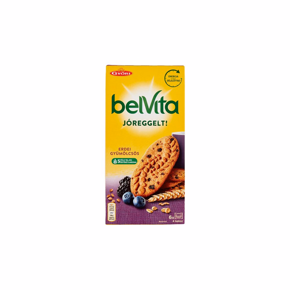 Keksz BELVITA Jó Reggelt! erdei gyümölcsös multipack 300 g