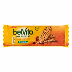 Keksz BELVITA Jó Reggelt! mézes és mogyorós 50 g
