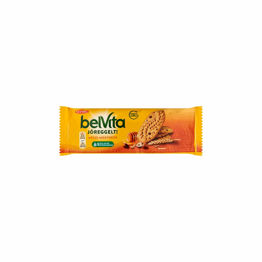 Keksz BELVITA Jó Reggelt! mézes és mogyorós 50 g