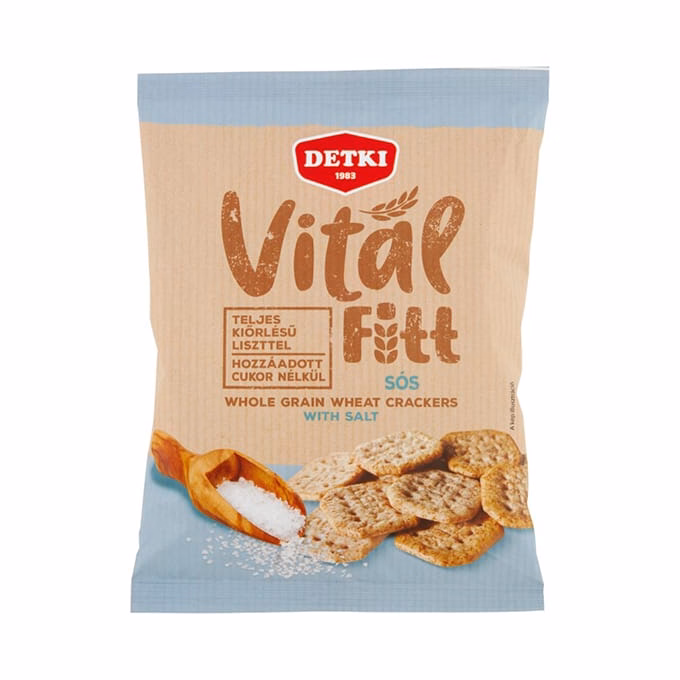 Keksz DETKI VitálFitt sós teljes kiőrlésű 100 g