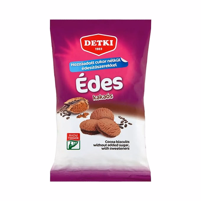 Keksz DETKI Vital Édes hozzáadott cukor nélkül kakaós 180 g