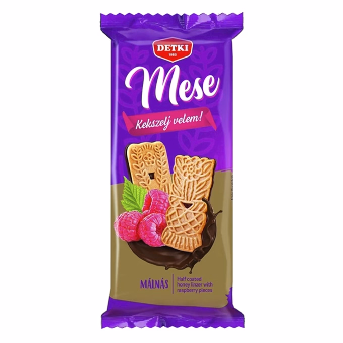 Keksz DETKI mese málnás étcsokoládés 180 g