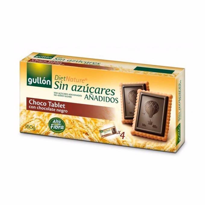 Keksz GULLON Choco Tablet cukormentes 150 g