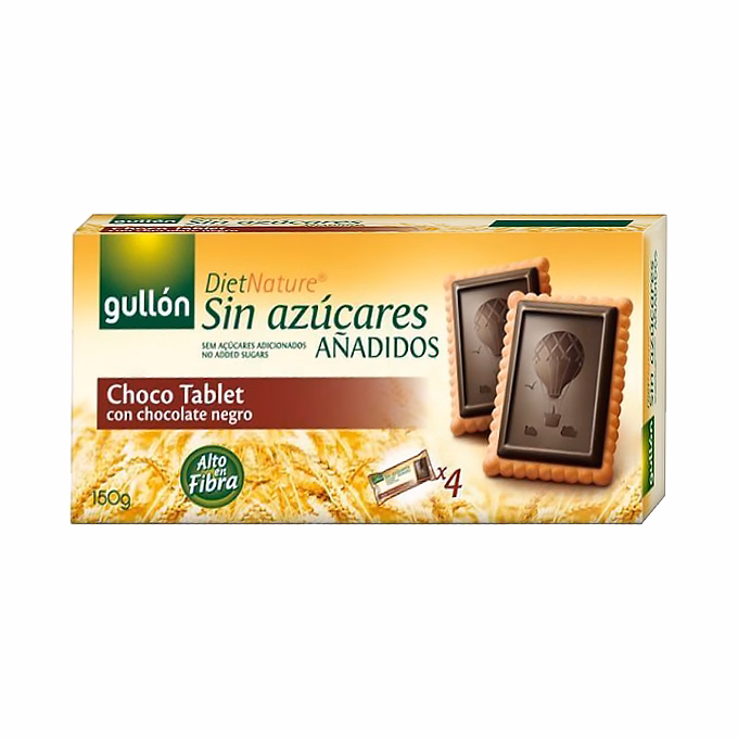 Keksz GULLON Choco Tablet cukormentes 150 g