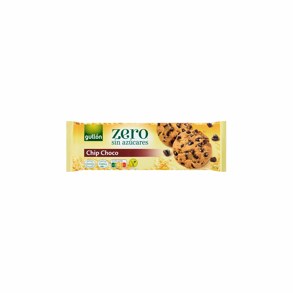 Keksz GULLON Choco chips cukormentes 150 g