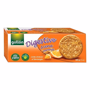 Keksz GULLON Digestive zabpelyhes narancsos 425 g