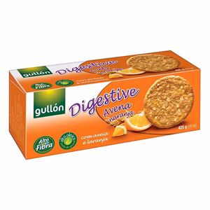 Keksz GULLON Digestive zabpelyhes narancsos 425 g